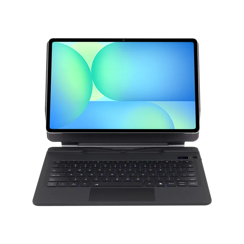 Funda con teclado inalámbrico magnético con retroiluminación y soporte de varios ángulos para Samsung Galaxy Tab S10 FE+ X620 / X626B