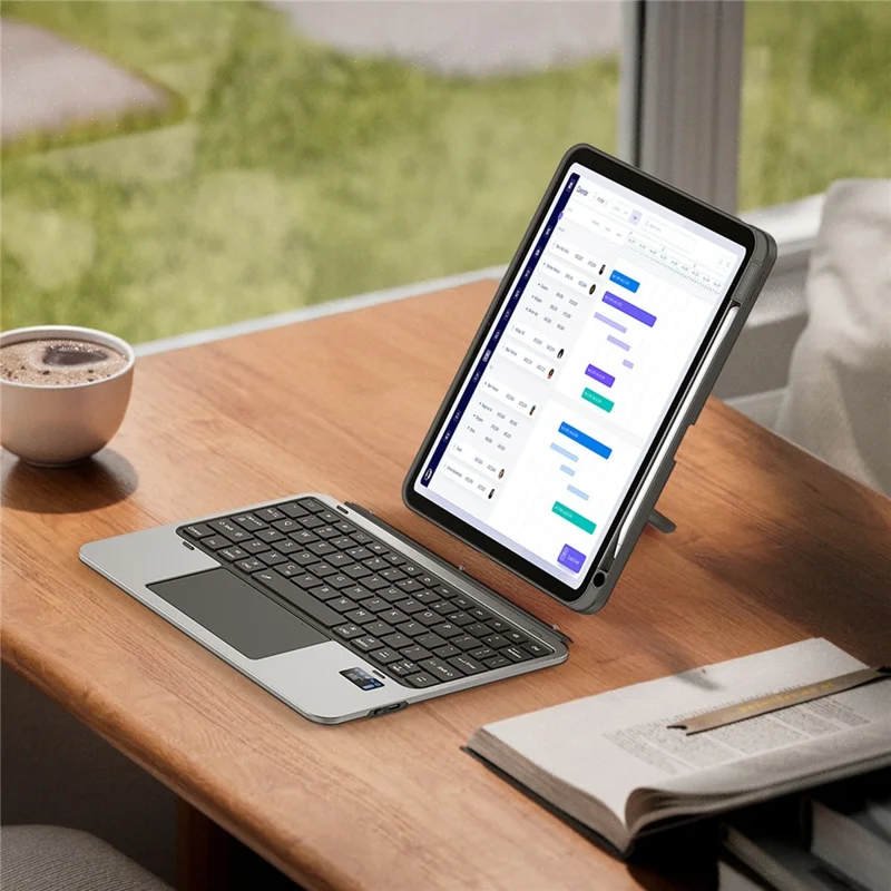 DUX DUCIS VK-Serie für iPad Pro 11 (2024) Abnehmbares Tastaturetui mit Ständer und Touchpad