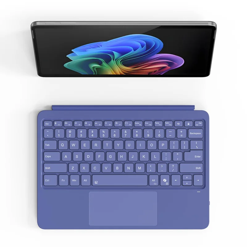 WP-12 For Microsoft Surface Pro 12 Inch Magnetic Wireless Bluetooth-compatible Keyboard with 7-Color Backlit - Sapphire