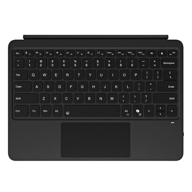 WP-12 För Microsoft Surface Pro 12 tum Magnetisk Trådlös Bluetooth-kompatibel Tangentbord med 7-färgigt Bakgrundsbelysning - Svart