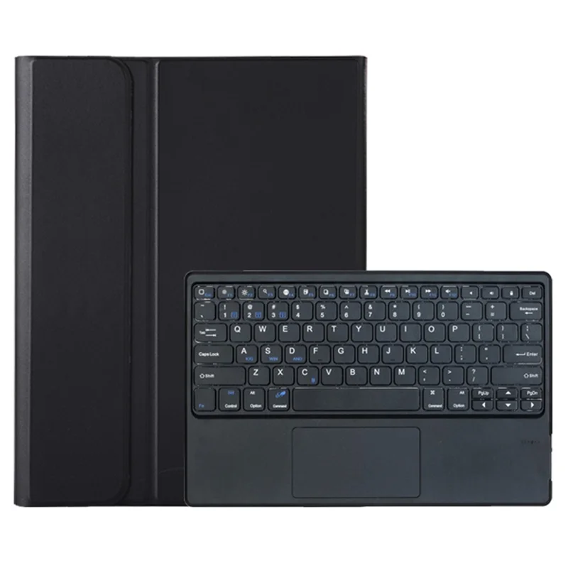 AM33 For Lenovo Xiaoxin Pad 2025 Ultra Thin Leather Case Detachable Bluetooth-Compatible Keyboard Cover - Black