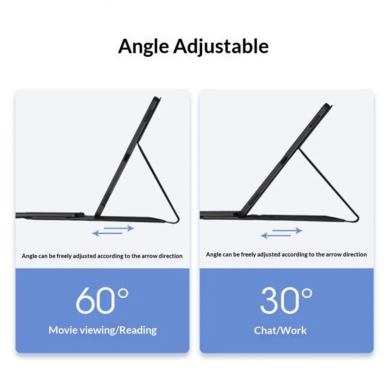 AM33 For Lenovo Xiaoxin Pad 2025 Ultra Thin Leather Case Detachable Bluetooth-Compatible Keyboard Cover - Black