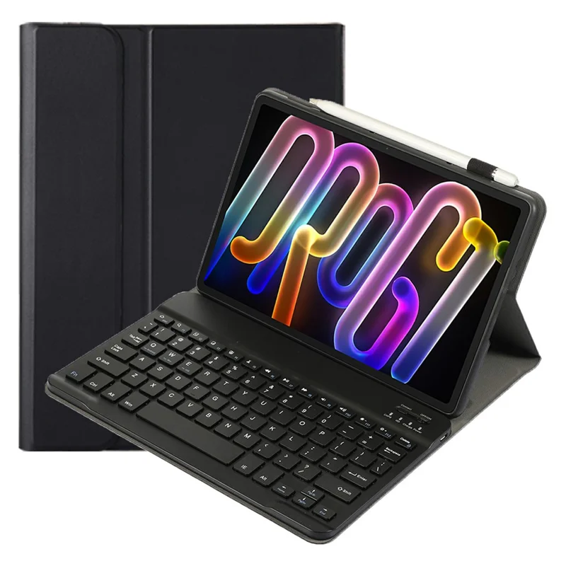 AM32 For Lenovo Xiaoxin Pad Pro GT Leather TPU Tablet Cover with Bluetooth-Compatible Keyboard