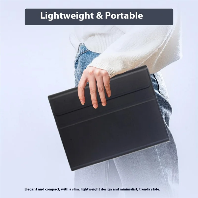 AM32 For Lenovo Xiaoxin Pad Pro GT Leather TPU Tablet Cover with Bluetooth-Compatible Keyboard