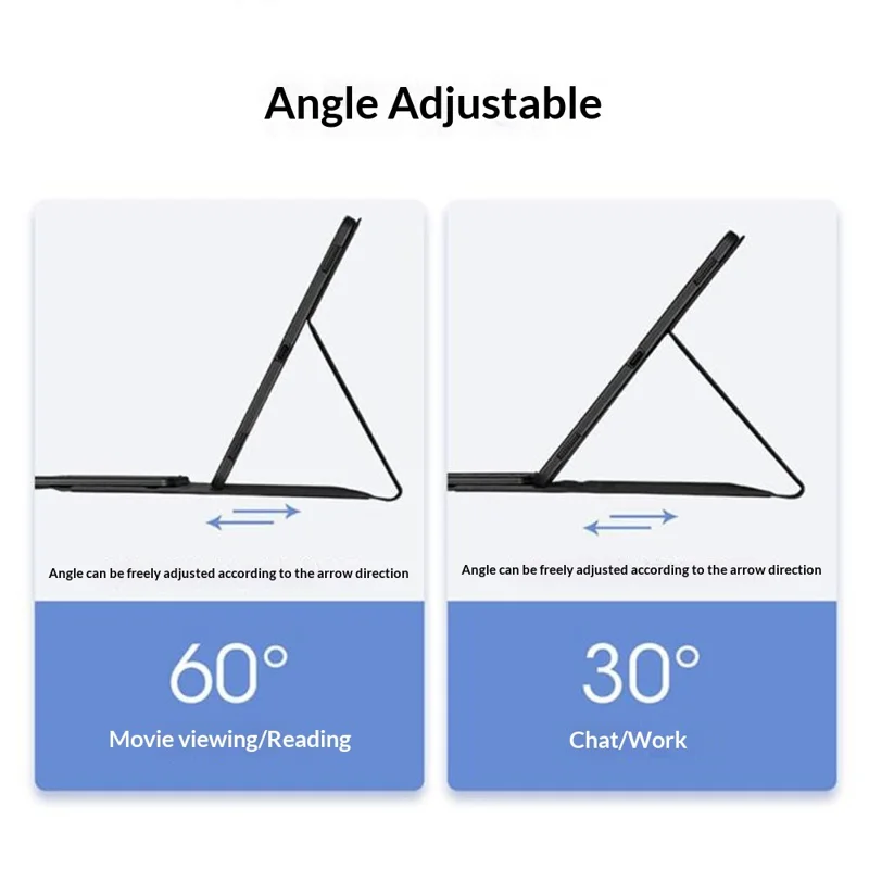 AM33-A For Lenovo Xiaoxin Pad 2025 Protective Case with Touchpad Keyboard Ultra Thin Detachable TPU Cover - Black