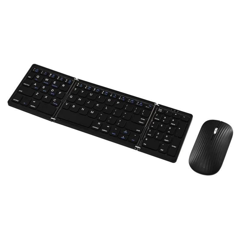 B089 Wireless Keyboard Mouse Set Foldable Mini Bluetooth-Compatible Keyboard for Tablet Laptop