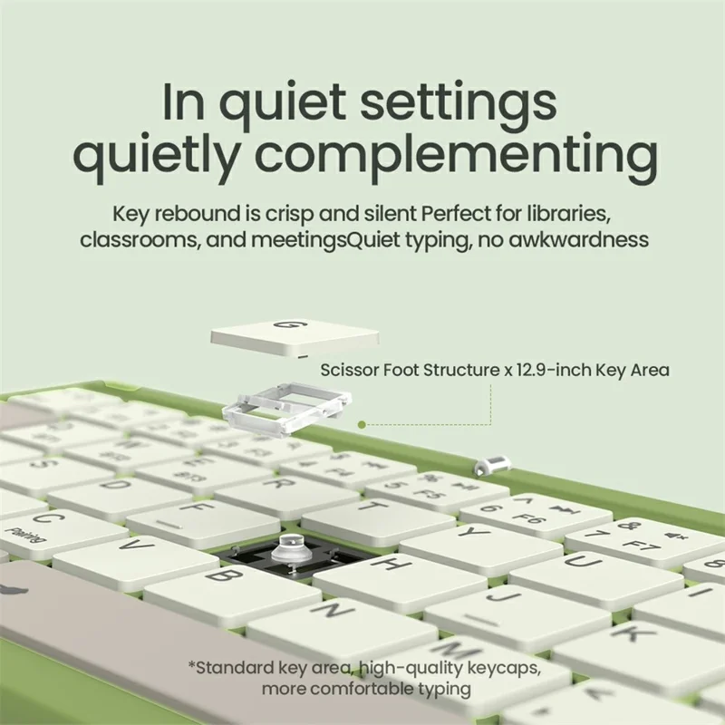 NILLKIN Cube Pocket-toetsenbord Opvouwbaar Bluetooth-toetsenbord met Touchpad voor iPad Android Windows - Groen