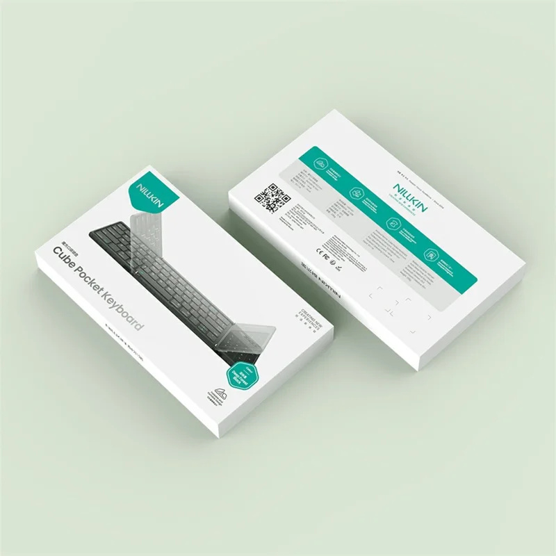 NILLKIN Cube Pocket-toetsenbord Opvouwbaar Bluetooth-toetsenbord met Touchpad voor iPad Android Windows - Groen