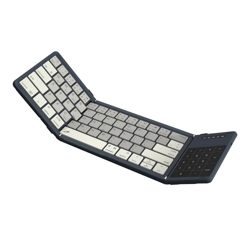 NILLKIN Cube Pocket Keyboard Foldable Bluetooth-Compatible Keyboard with Touchpad for iPad Android Windows - Dark Blue