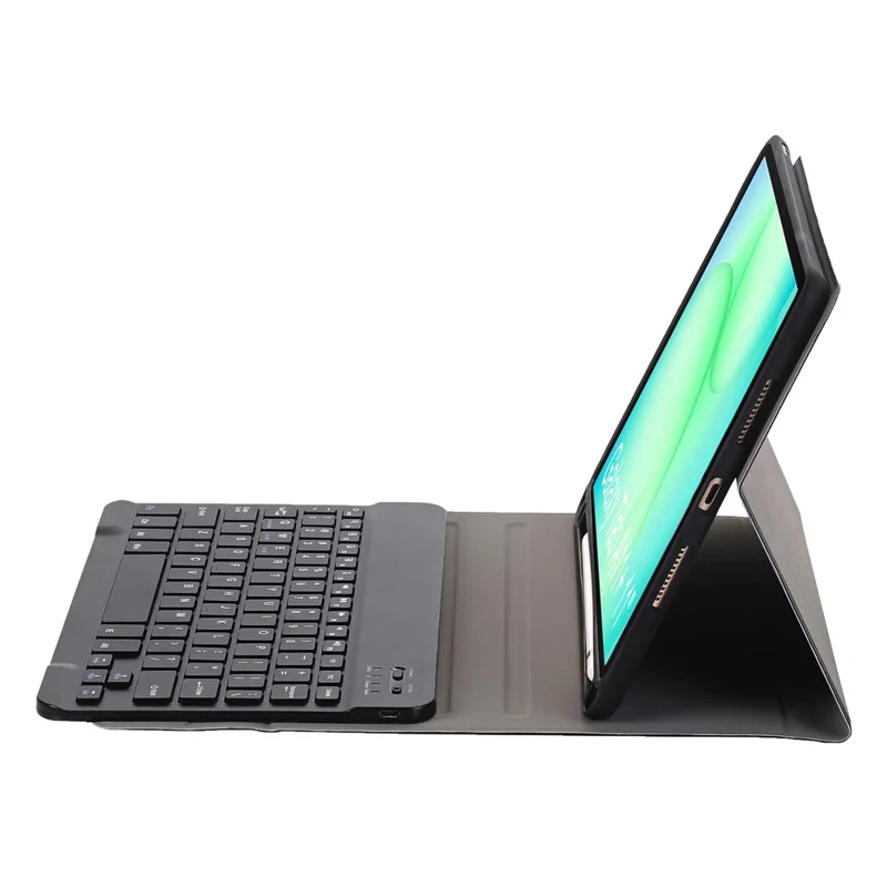 A240B For Samsung Galaxy Tab A11+ Detachable Leather Case Bluetooth-Compatible Keyboard with Pen Slot - Black