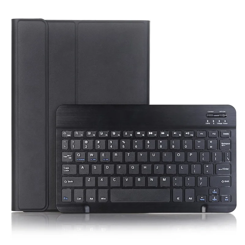 A240B For Samsung Galaxy Tab A11+ Detachable Leather Case Bluetooth-Compatible Keyboard with Pen Slot - Black