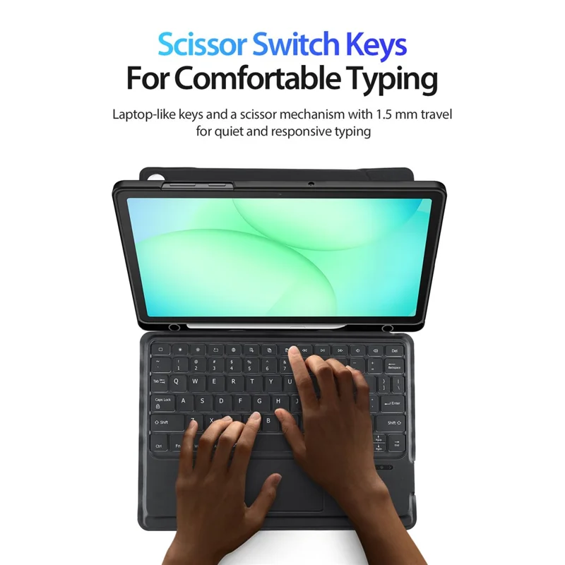 DUX DUCIS For Samsung Galaxy Tab A11+ / A9+ Leather Tablet Case with Magnetic Detachable Keyboard
