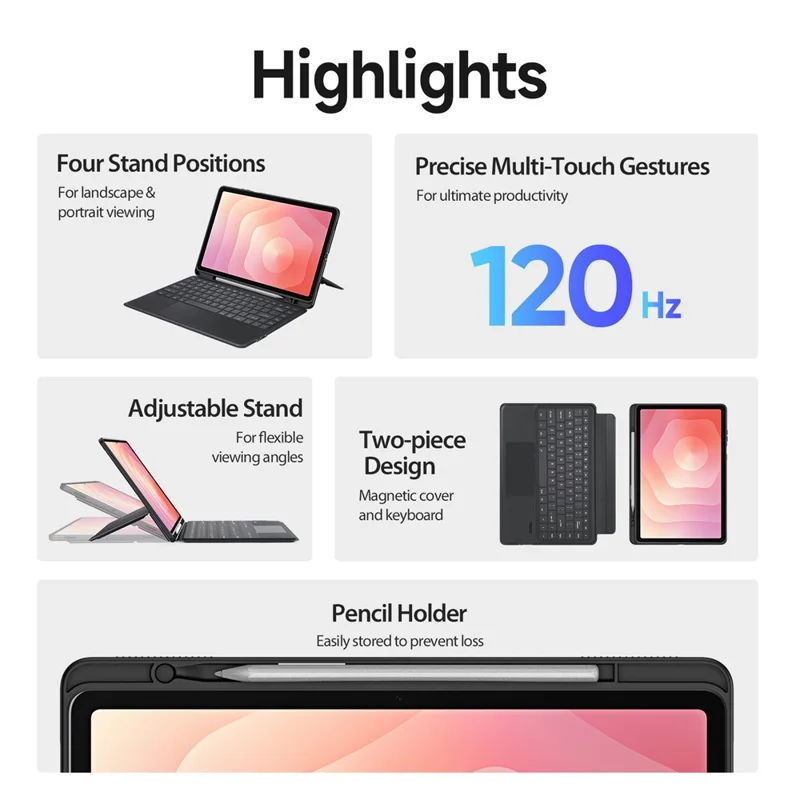 DUX DUCIS For Samsung Galaxy Tab S11 Leather Tablet Case with Magnetic Detachable Keyboard