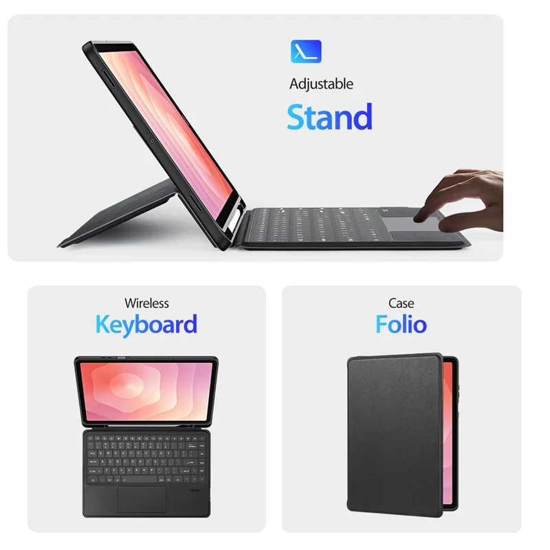 DUX DUCIS For Samsung Galaxy Tab S11 Leather Tablet Case with Magnetic Detachable Keyboard