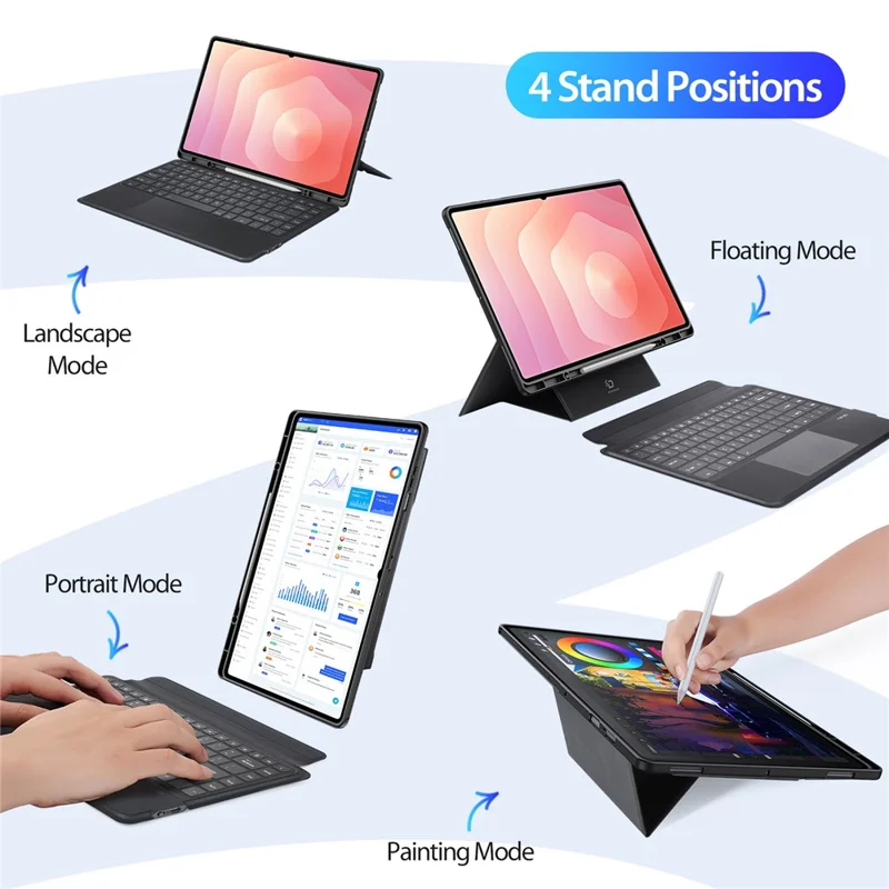 DUX DUCIS For Samsung Galaxy Tab S11 Ultra Leather Tablet Case with Magnetic Detachable Keyboard