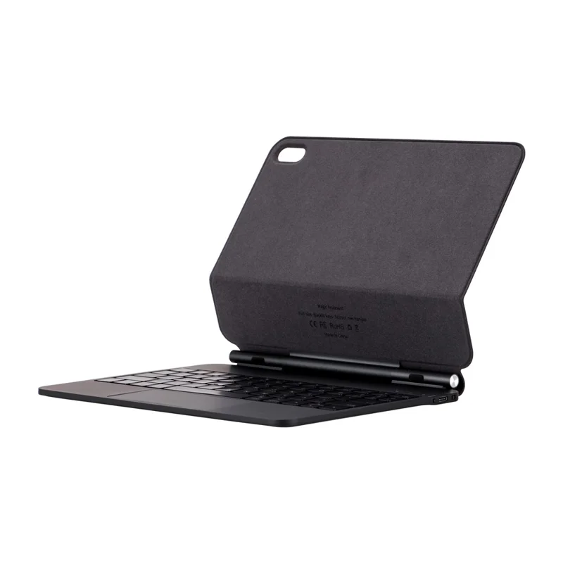 Keyboard Case For iPad (2025) / iPad 10.9 (2022) Magic-Style Keyboard Floating Cantilever Stand with Backlit - Black