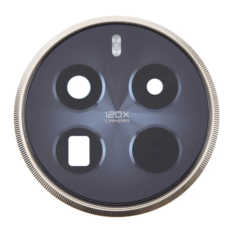 Für Realme 12 Pro+ 5G OEM Rückkamera Objektivhalterung Abdeckung mit Glas Teil (Ohne Logo) - Schwarz