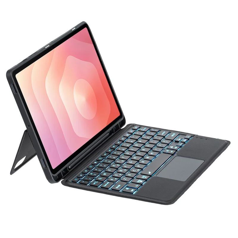 T730B-AS For Samsung Galaxy Tab S11 X730 X736B Detachable Wireless Keyboard Case with Touchpad / Backlit