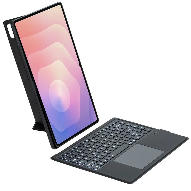 T930B-AS For Samsung Galaxy Tab S11 Ultra Detachable Bluetooth-compatible Keyboard Stand Case with Touchpad and Backlit