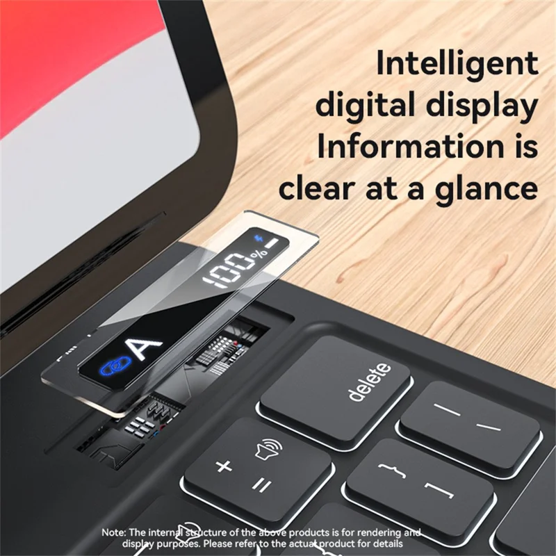 YESIDO KB25 Magnetic Bluetooth-compatible Keyboard Case for iPad Pro 11 (2022) / (2021) / (2020) / (2018) / iPad Air (2022) / (2020) Dual Axis Rotation