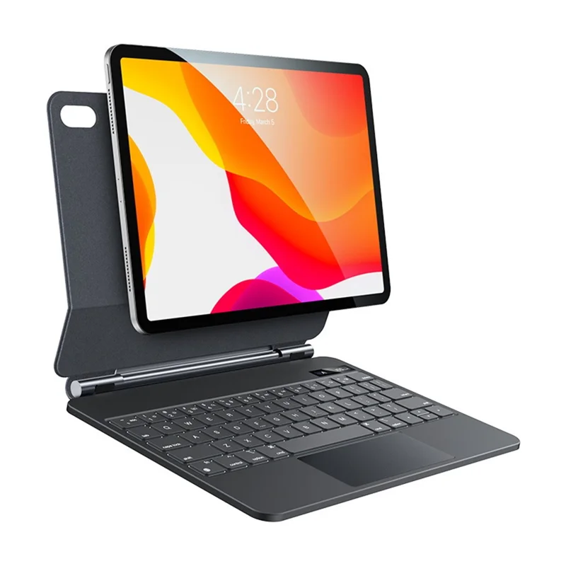 YESIDO KB24 For iPad 10.9 (2022) Magnetic Bluetooth-compatible Keyboard Case Dual Axis Rotation