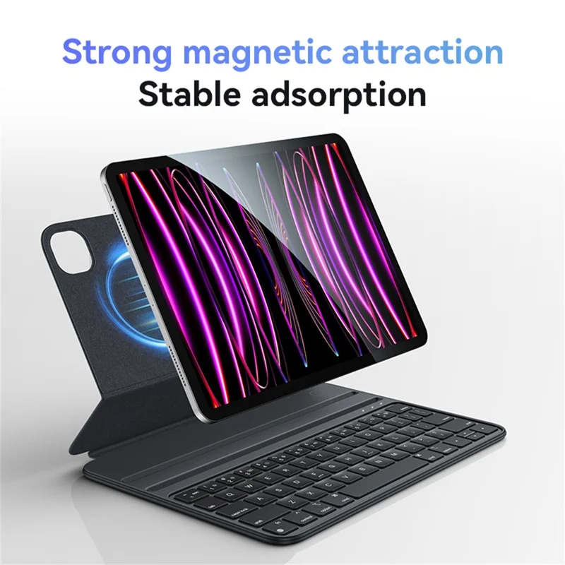 YESIDO KB23 Bluetooth-compatible Keyboard for iPad Pro 11 (2022)  /  (2021)  /  (2020)  /  (2018)  /  iPad Air (2022)  /  (2020) Dual Angle Adjustable Stand Case