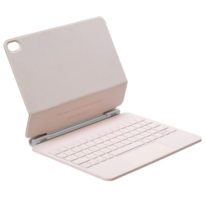 P109 for iPad Air 11 (2025)  /  (2024)  /  Air (2022)  /  (2020)  /  Pro 11 (2022)  /  (2021)  /  (2020)  /  (2018) Magnetic Magic Keyboard with Touchpad Bluetooth-Compatible Keyboard - Pink