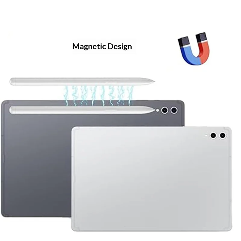 Stilo per Samsung Galaxy Tab S10 Series / Tab S9 Series, penna sensibile alla pressione con 5 punte (senza logo) - Grigio scuro