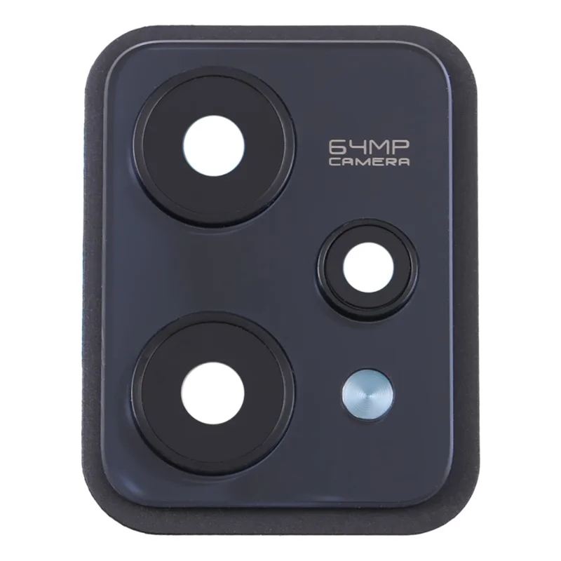 For Realme 9 Pro 5G OEM Back Camera Lens Holder Cover with Glass Part (Without Logo) - Black