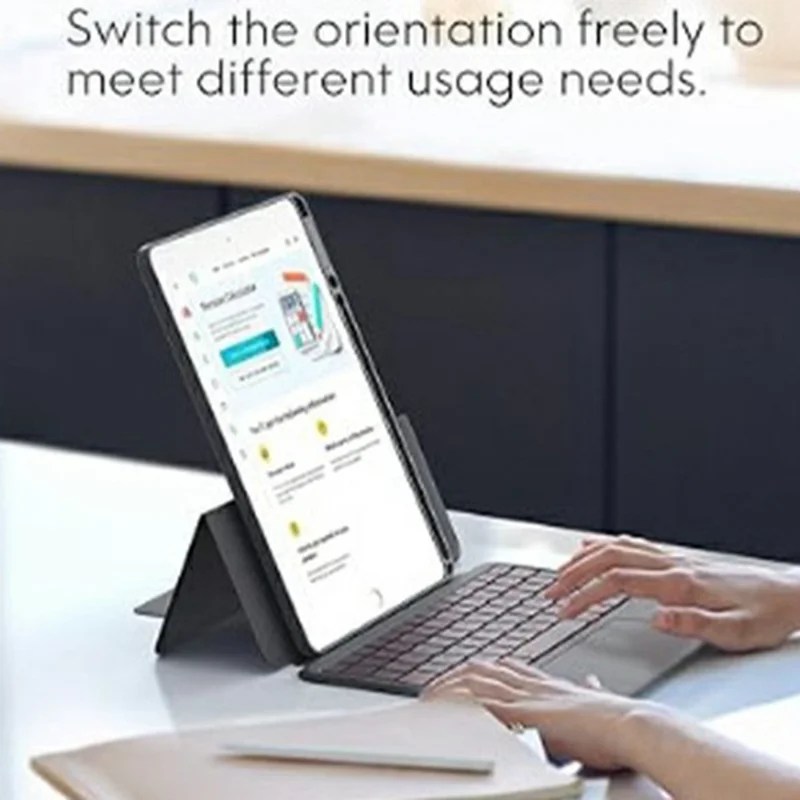 WR303 For iPad (2025) / iPad 10.9 (2022) Magnetic Keyboard Case with Touchpad / Backlit, Detachable Keyboard Tablet Cover