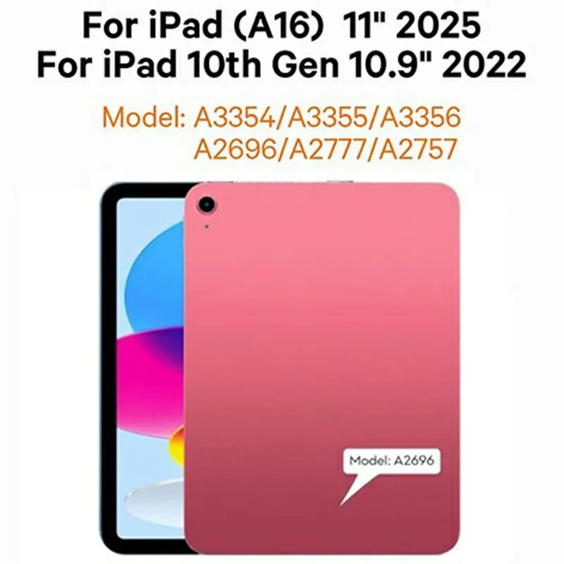 WR303 For iPad (2025) / iPad 10.9 (2022) Magnetic Keyboard Case with Touchpad / Backlit, Detachable Keyboard Tablet Cover