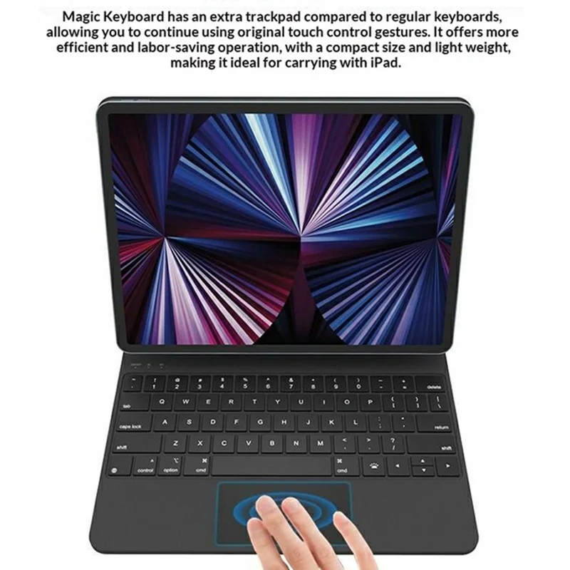 WR237 Magnetic Keyboard Case for iPad Air 11 (2025) / (2024) / Pro 11 (2022) / (2021) / (2020) / (2018) / Air (2022) / (2020) Tablet Cover