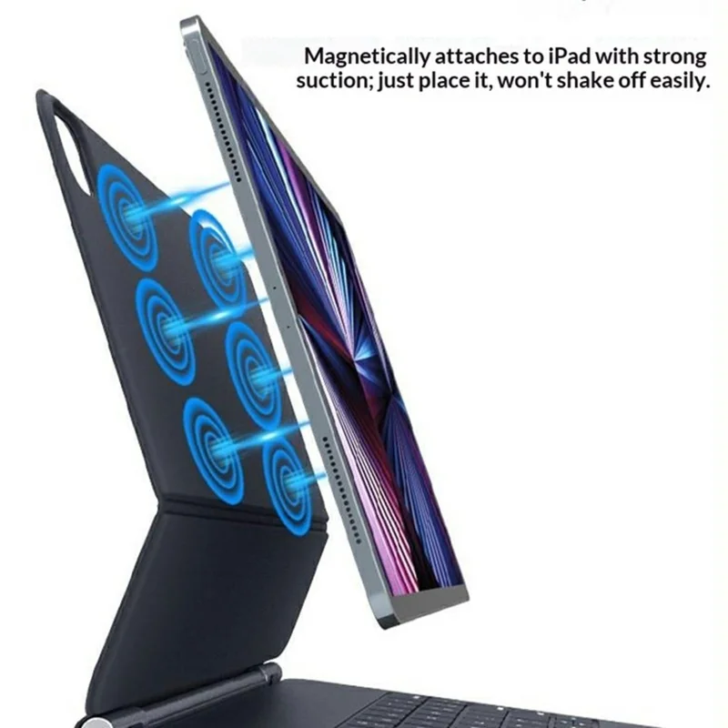 WR237 Magnetic Keyboard Case for iPad Air 11 (2025) / (2024) / Pro 11 (2022) / (2021) / (2020) / (2018) / Air (2022) / (2020) Tablet Cover