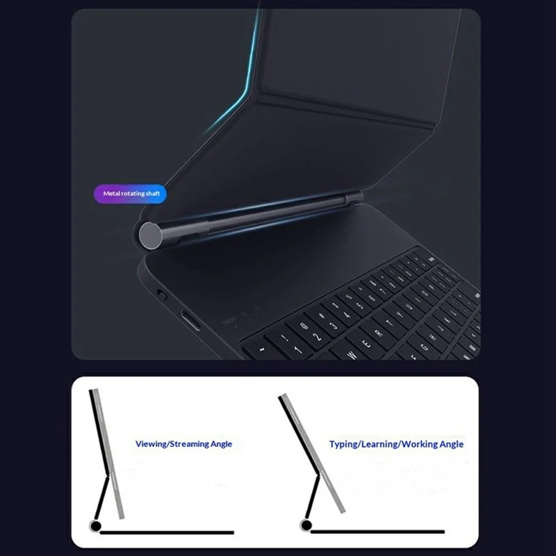 WR237 Magnetic Keyboard Case for iPad Air 11 (2025) / (2024) / Pro 11 (2022) / (2021) / (2020) / (2018) / Air (2022) / (2020) Tablet Cover