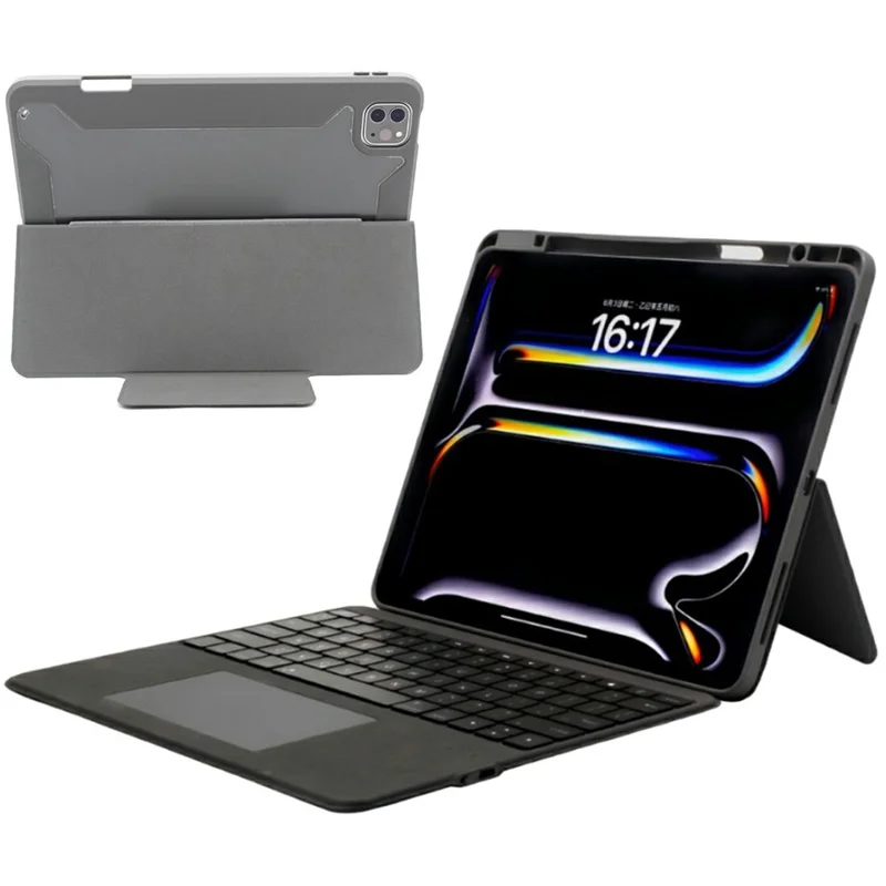 WR303 per iPad Air 11 (2024) / Pro 11 (2024) Custodia Tastiera Magnetica con Retroilluminazione / Touchpad, Cover per Tablet Rimovibile