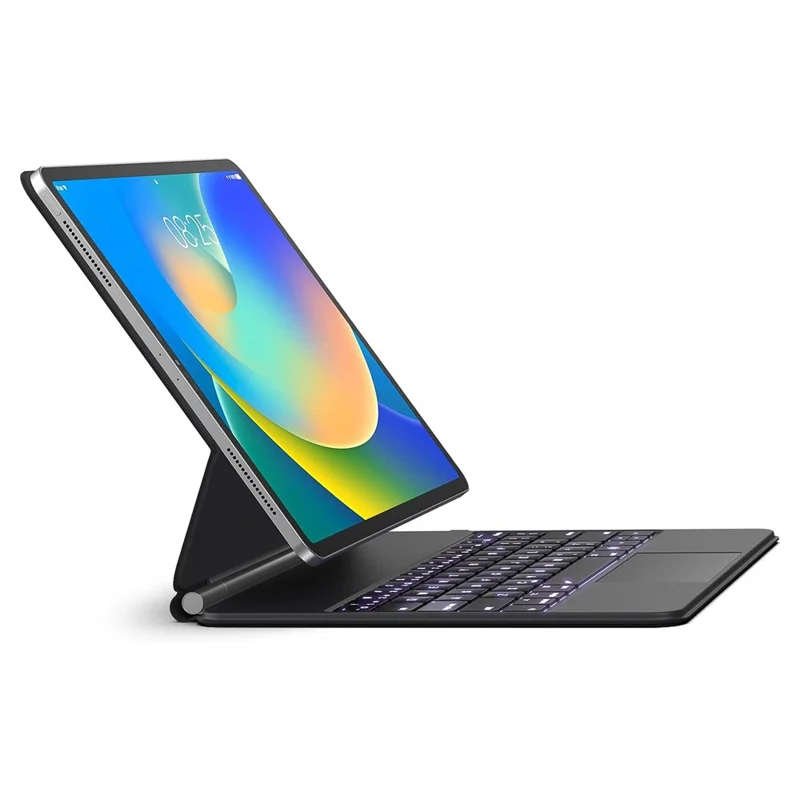 HB358 Magnetic Floating Bluetooth-compatible Keyboard Case for iPad Air 13 (2025) / Air 13 (2024) / iPad Pro 12.9 (2022) / (2021) / (2020) / (2018) - Black