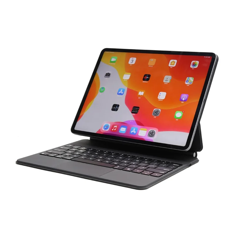 HB358 Magnetic Floating Bluetooth-compatible Keyboard Case for iPad Air 13 (2025) / Air 13 (2024) / iPad Pro 12.9 (2022) / (2021) / (2020) / (2018) - Black
