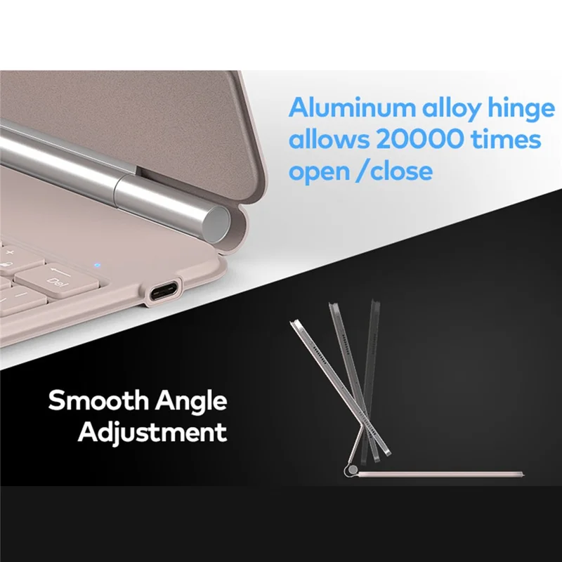 For iPad (2025) / iPad 10.9 (2022) Magnetic Floating Bluetooth-compatible Keyboard Case with Touchpad and Backlit - Pink