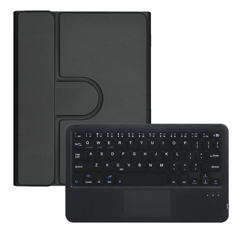 L13B-A For iPad Pro 11 (2025) / (2024) Rotating Keyboard Case Touchpad Protective Cover with Stand - Black