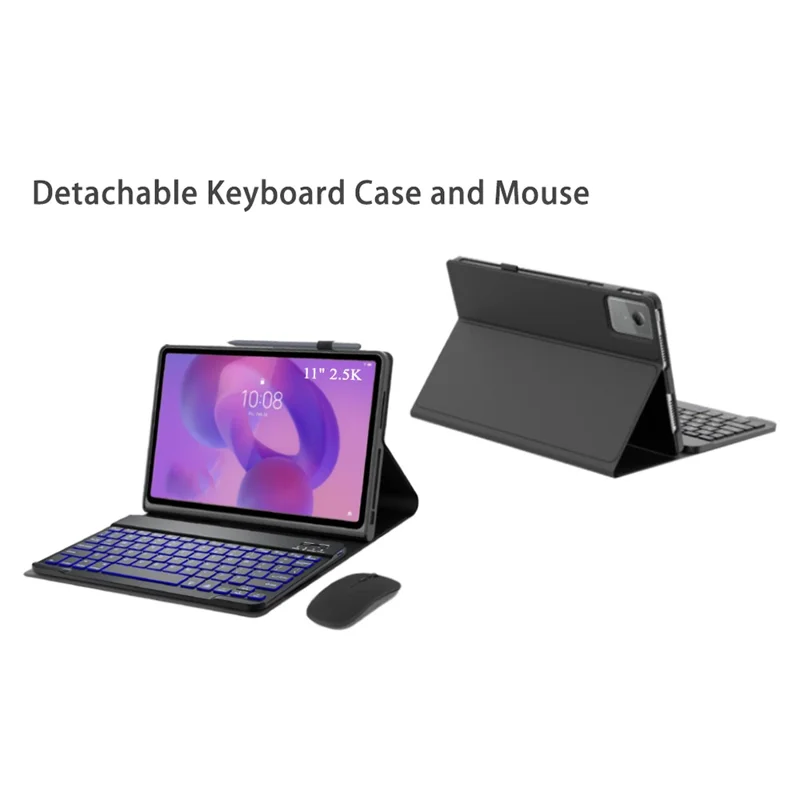 Bluetooth-compatible Keyboard for Lenovo Idea Tab / M11 / K11 (TB336FU / TB330FU) Detachable Keyboard Case with Mouse