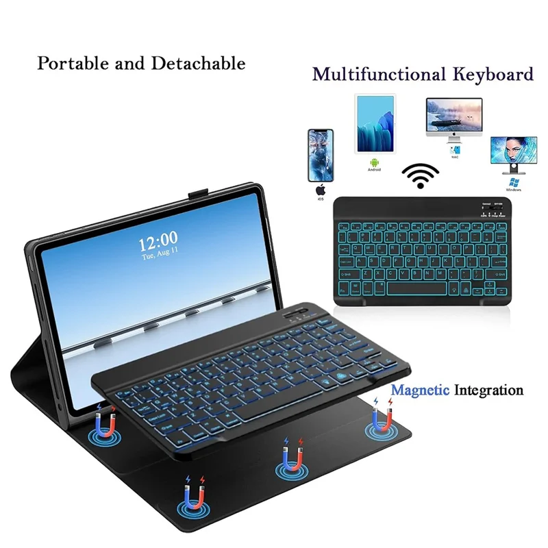 Bluetooth-compatible Keyboard for Lenovo Idea Tab / M11 / K11 (TB336FU / TB330FU) Detachable Keyboard Case with Mouse