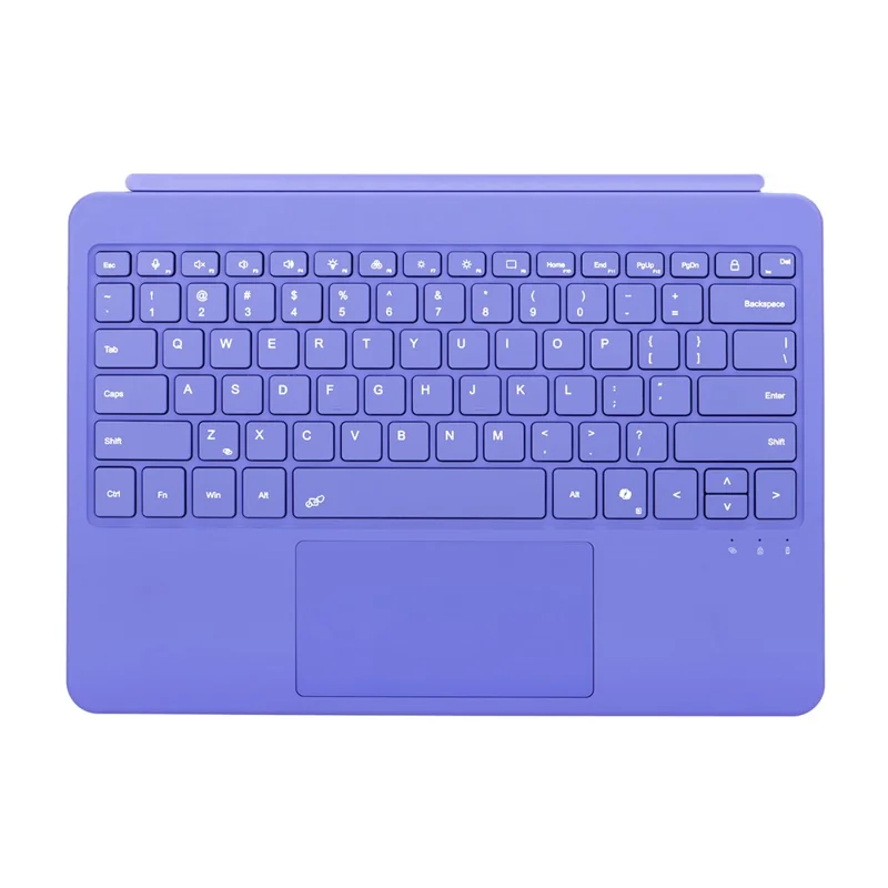 1088 For Microsoft Surface Pro 12inch Bluetooth-compatible Keyboard with Backlit Touchpad Keyboard - Purple