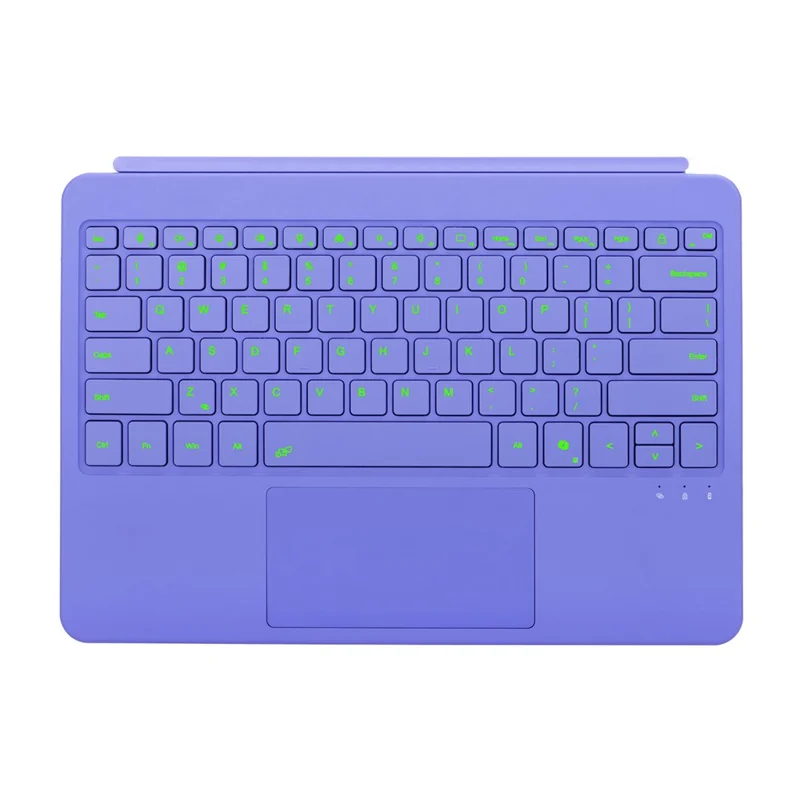 1088 For Microsoft Surface Pro 12inch Bluetooth-compatible Keyboard with Backlit Touchpad Keyboard - Purple