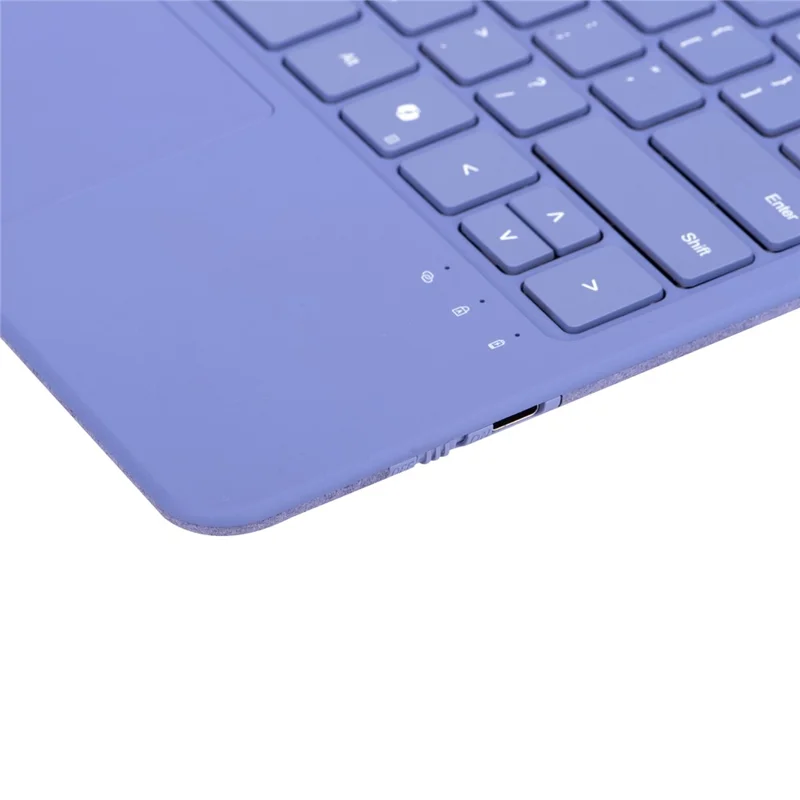 1088 For Microsoft Surface Pro 12inch Bluetooth-compatible Keyboard with Backlit Touchpad Keyboard - Purple