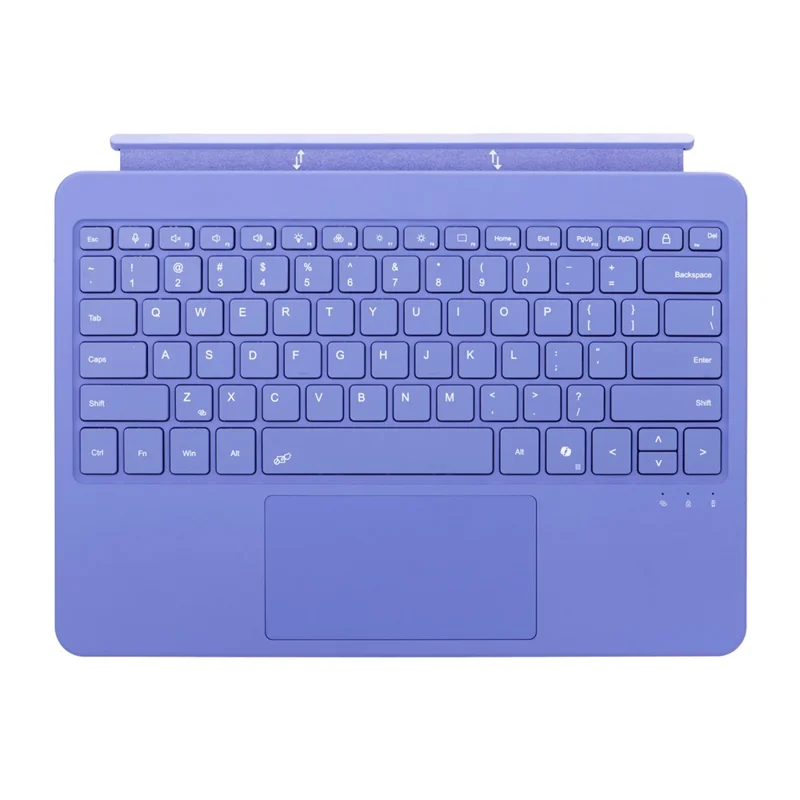1088 For Microsoft Surface Pro 12inch Bluetooth-compatible Keyboard with Backlit Touchpad Keyboard - Purple