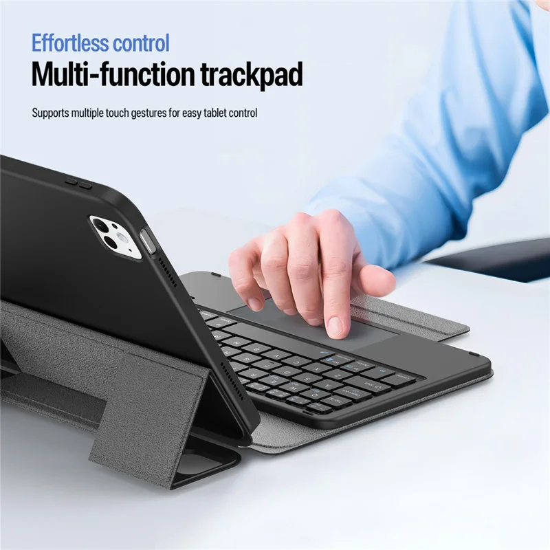 DUX DUCIS YK Series For iPad Pro 11 (2025) / (2024) Wireless Keyboard with Trackpad Detachable Bluetooth-compatible Keyboard Case - Black