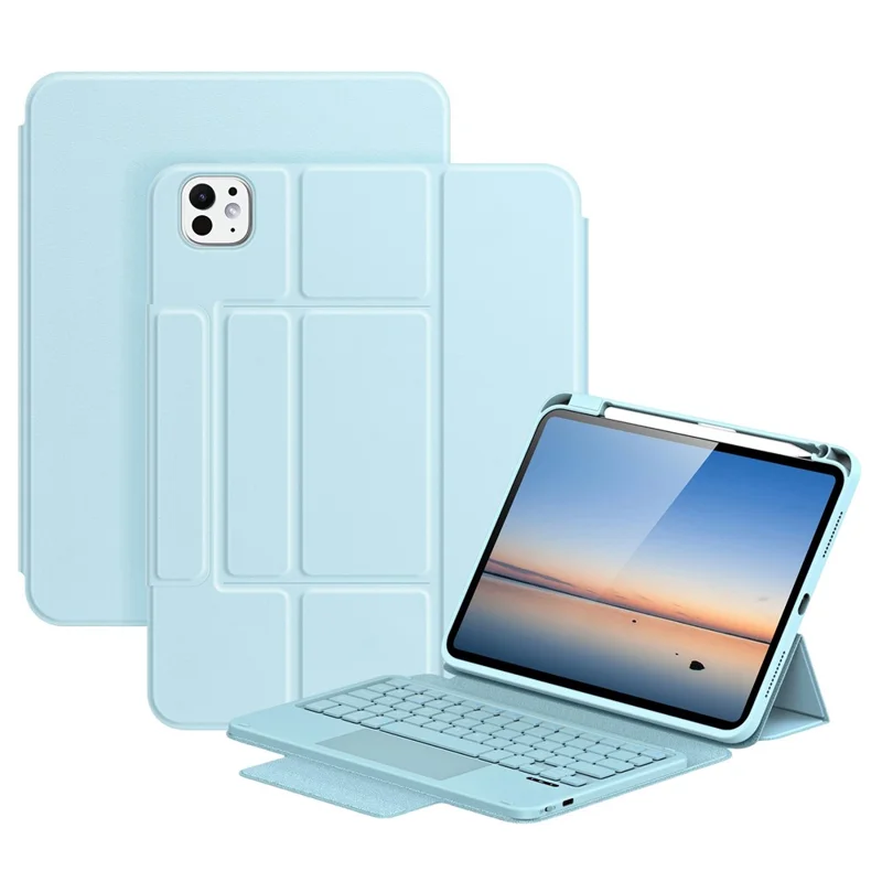 DUX DUCIS YK Series For iPad Pro 11 (2025) / (2024) Wireless Keyboard with Trackpad Detachable Bluetooth-compatible Keyboard Case - Blue