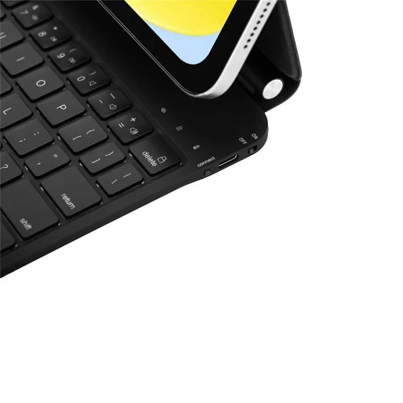 Y8 For iPad (2025) / iPad 10.9 (2022) Magnetic Floating Keyboard Case Detachable Bluetooth-compatible Keyboard with Trackpad and 7-Color Backlit - Black