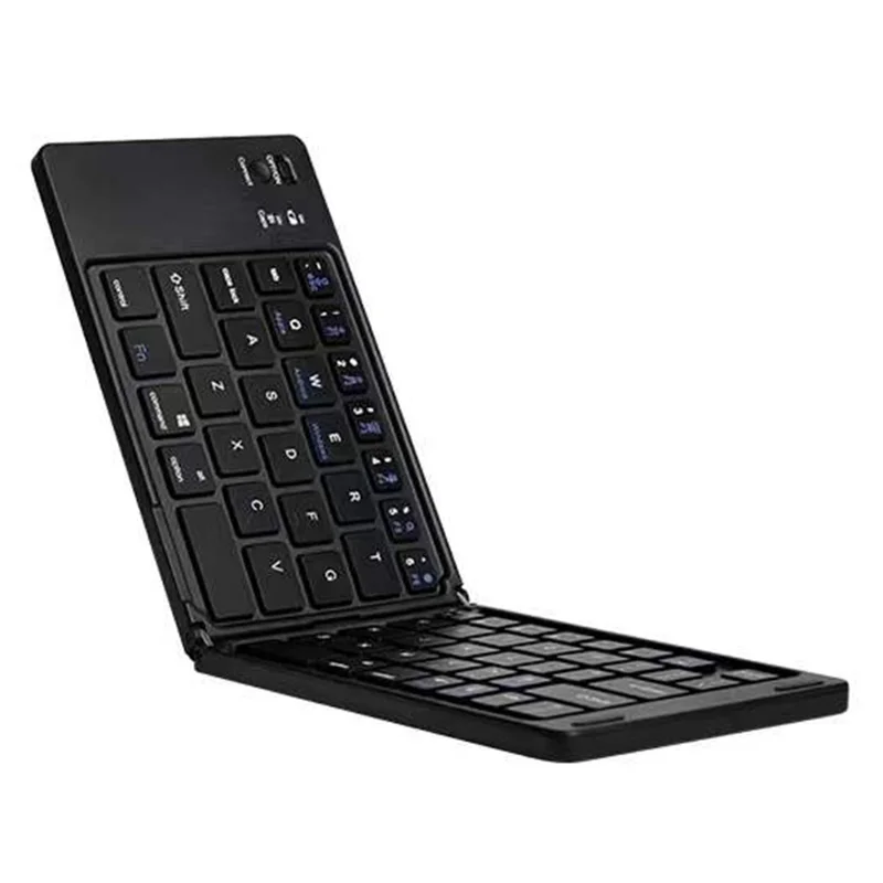 COTECI 64017 Беспроводная складная клавиатура с Bluetooth, портативная клавиатура для Android, iOS, Windows — черная