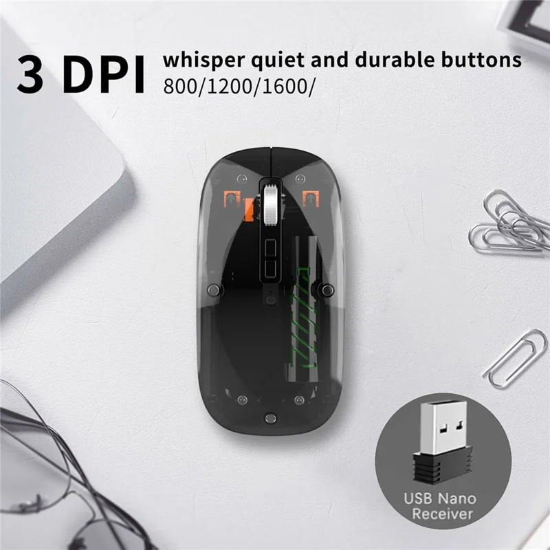 Conjunto mini plegable F01C de teclado y ratón Bluetooth con soporte para teléfono, inalámbrico recargable con conexión triple a dispositivos - Negro